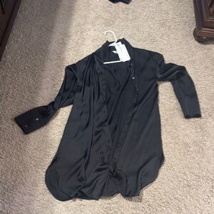 Zara Black Button Down Shirt